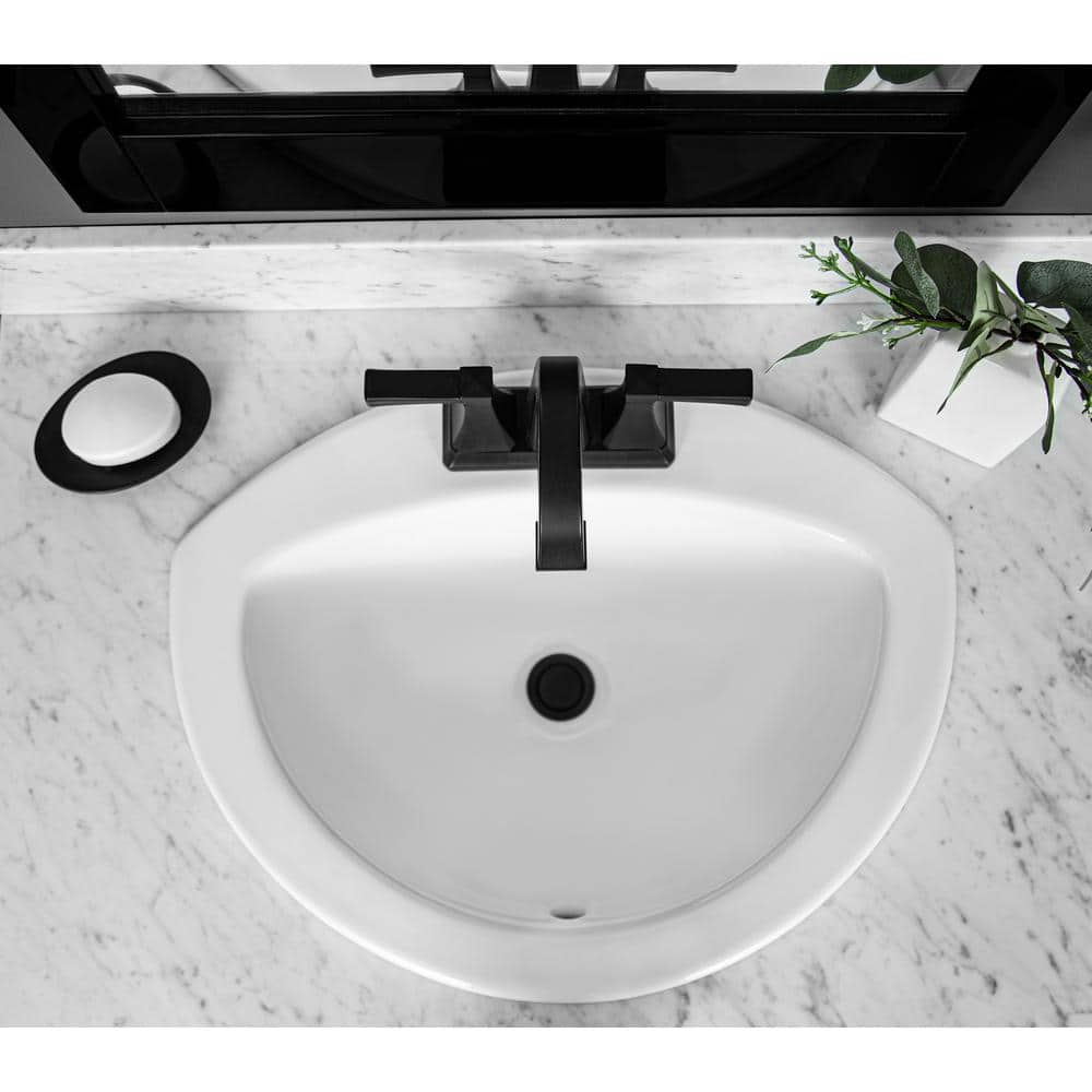 Glacier Bay Drop-In Vitreous China Bathroom Sink