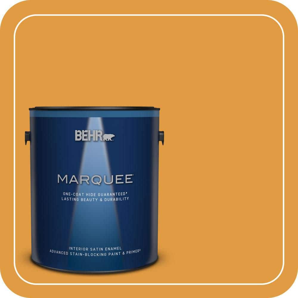 BEHR MARQUEE 1 gal. #T18-05 Life Is Good Satin Enamel Interior Paint & Primer