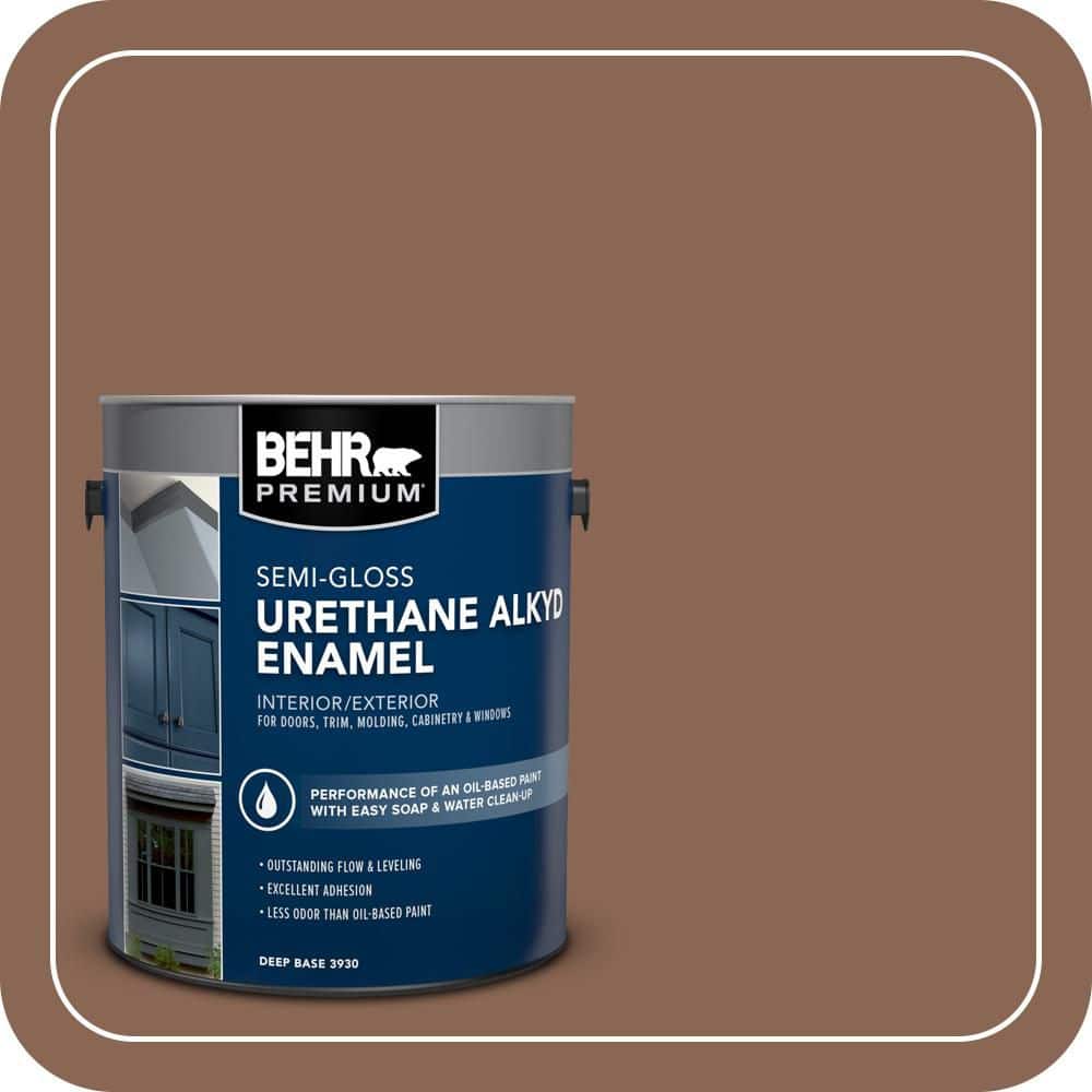 BEHR PREMIUM 1 gal. #PPU3-17 Clay Pot Urethane Alkyd Semi-Gloss Enamel Interior/Exterior Paint