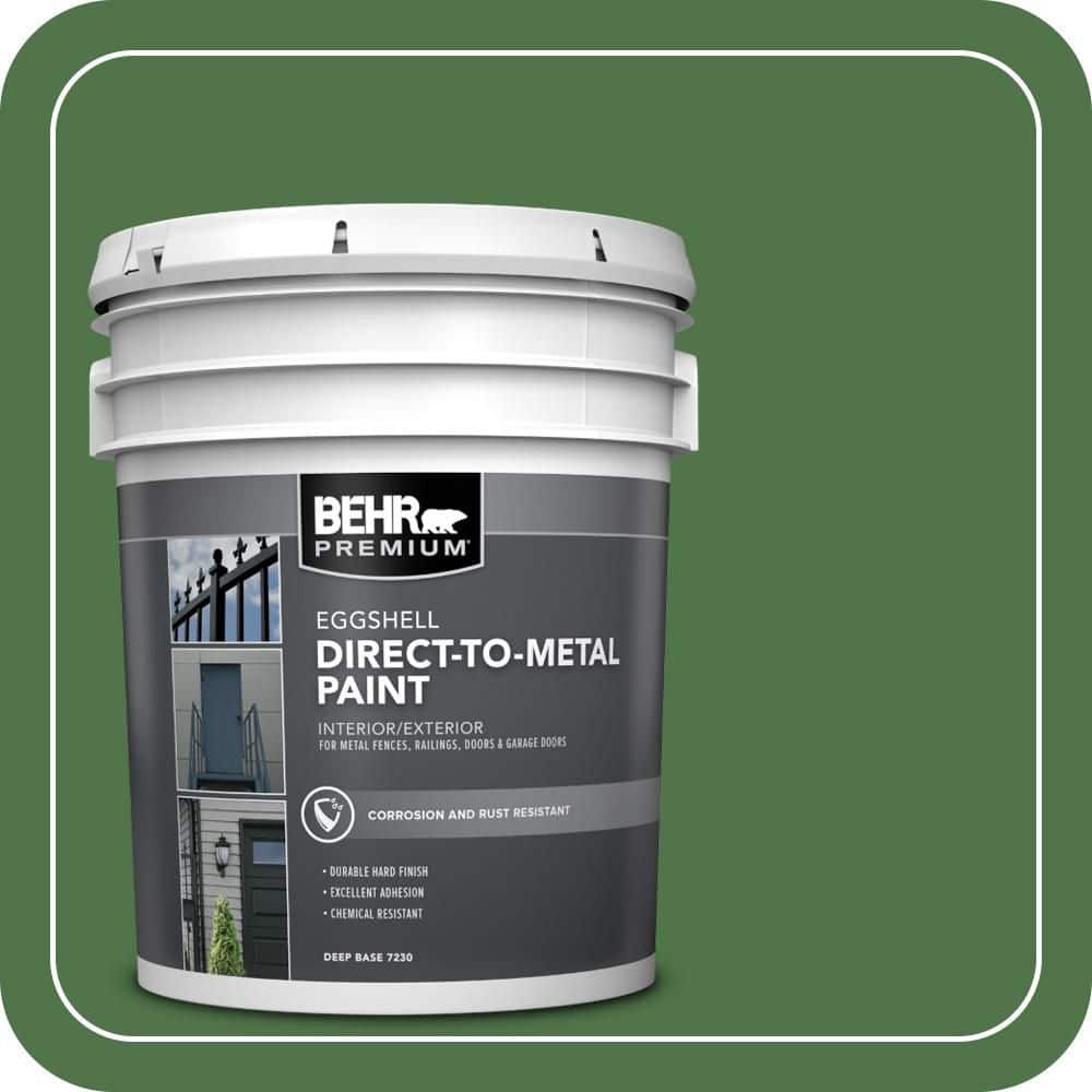 BEHR PREMIUM 5 gal. #MQ4-49 Emerald Forest Eggshell Direct to Metal Interior/Exterior Paint