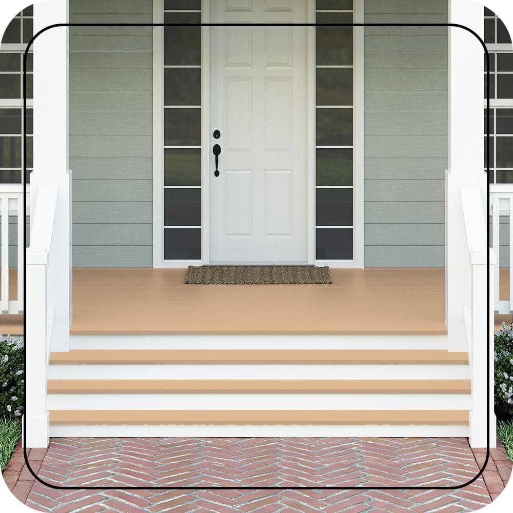 BEHR PREMIUM 1 gal. #S250-3 Honey Nougat Textured Low-Lustre Enamel Interior/Exterior Porch and Patio Anti-Slip Floor Paint (3)