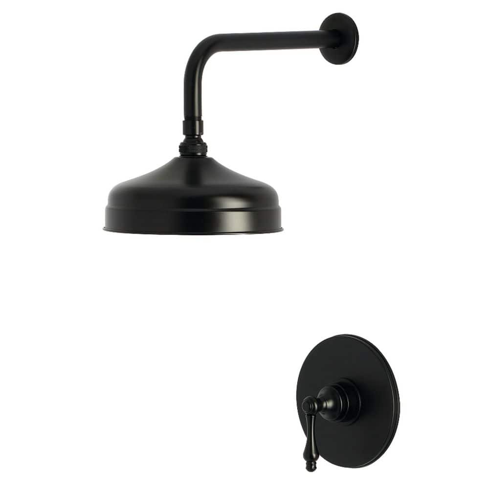 Kingston Brass Restoration 1-Handle Shower Faucet 1.8 GPM in Matte Black (1)