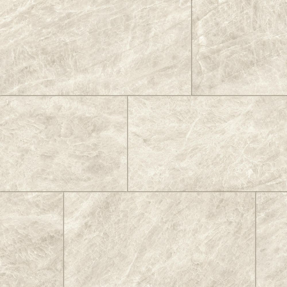 Corso Italia Taj Mahal Ivory Silk 12 in. x 24 in. Marble Look Porcelain Floor and Wall Tile (1.94 sq. ft./Each)