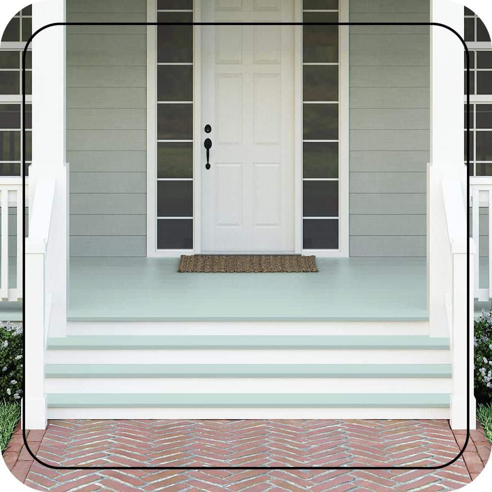 BEHR PREMIUM #M440-1 Textured Low-Lustre Enamel Interior/Exterior Porch and Patio Anti-Slip Floor Paint (2)