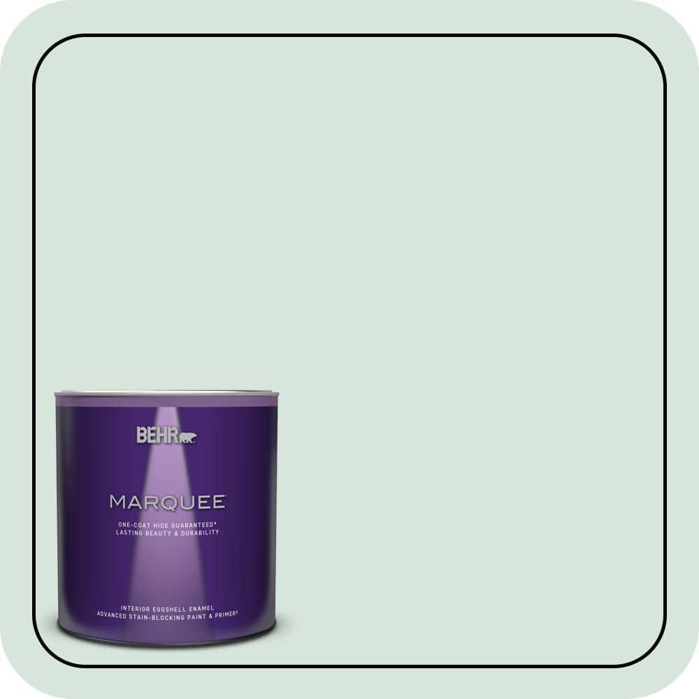 BEHR MARQUEE 1 qt. #S420-1 New Day Eggshell Enamel Interior Paint & Primer