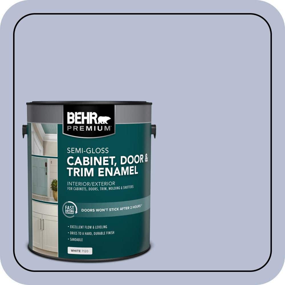 BEHR PREMIUM 1 gal. #PPU15-15 Sweet Juliet Semi-Gloss Enamel Interior/Exterior Cabinet, Door & Trim Paint