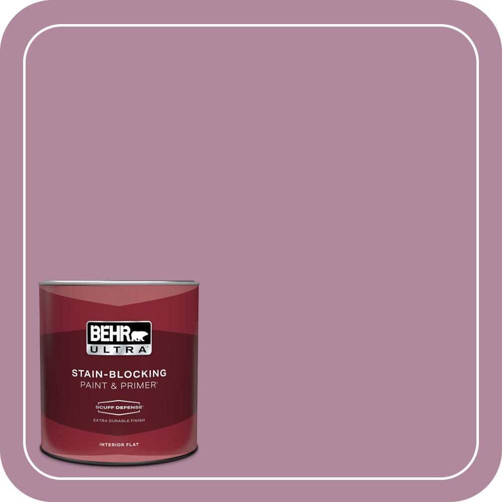 BEHR ULTRA 1 qt. #690D-5 Winsome Rose Extra Durable Flat Interior Paint & Primer