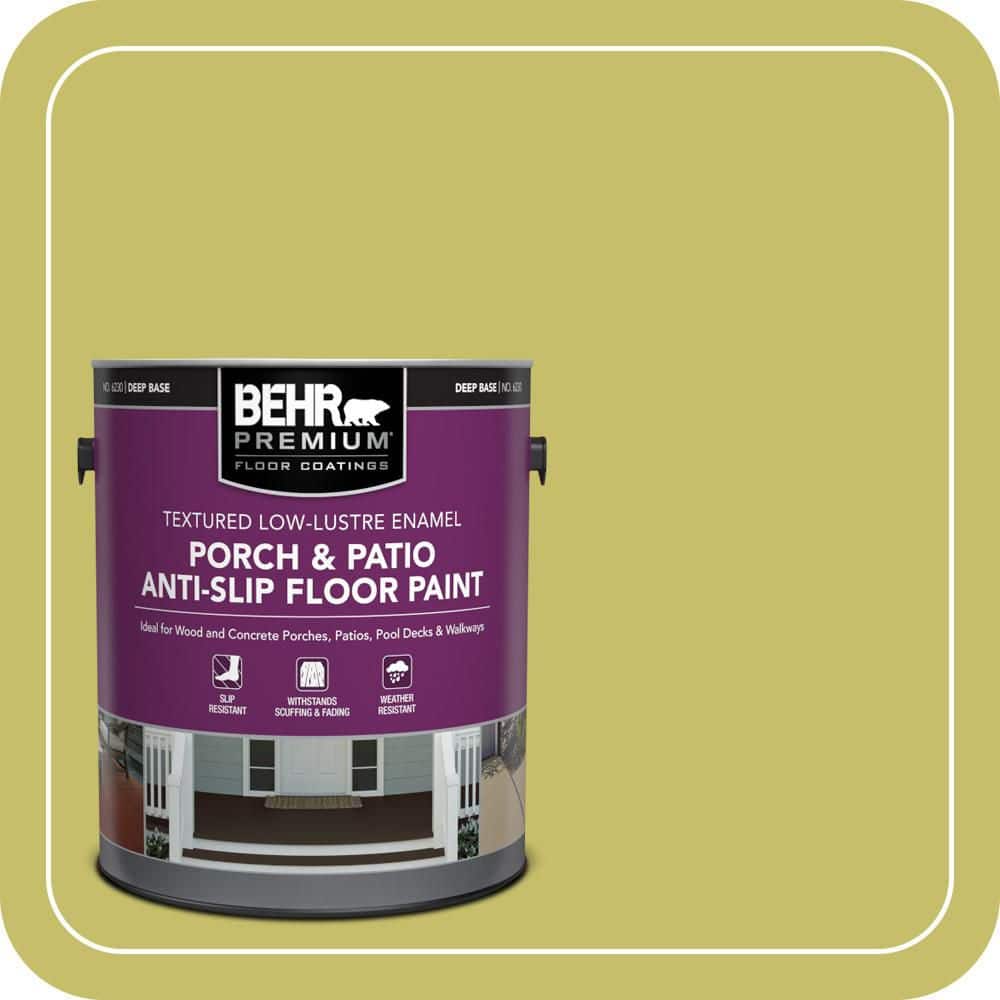 BEHR PREMIUM #P350-5 Go Lime Textured Low-Lustre Enamel Interior/Exterior Porch and Patio Anti-Slip Floor Paint (1)