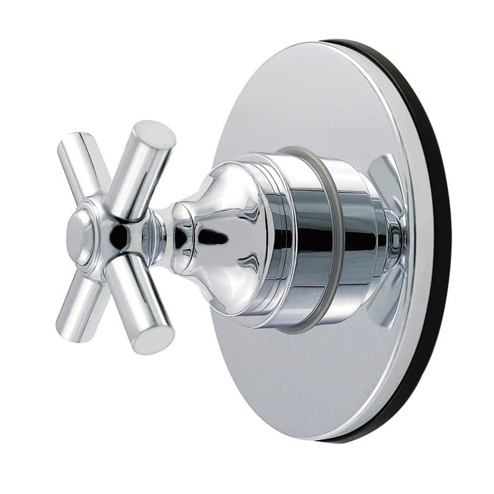 Kingston Brass Elinvar 3/4 in. Single-Handle 1-Hole Wall Mount 6-Way Diverter Valve with Trim Kit in Polished Chrome (1)
