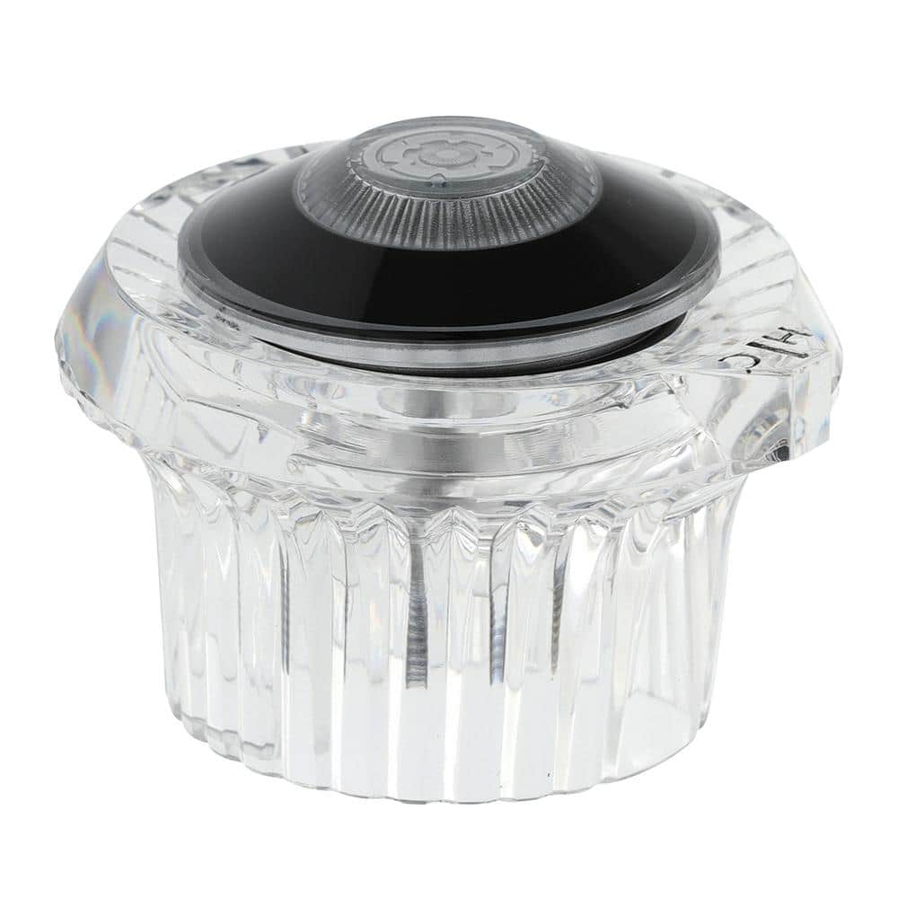 Everbilt Single Lever Faucet Knob Replacement in Clear Acrylic with Chrome Detail for Moen (1)