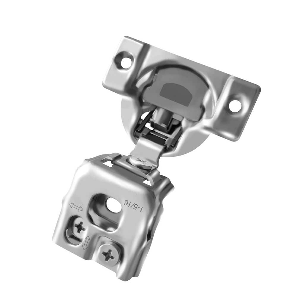 Unbranded 105-Degree 1-5/16 in. (35 mm) Overlay Soft Close Face Frame Cabinet Hinges with Installation Screws (1-Pair)