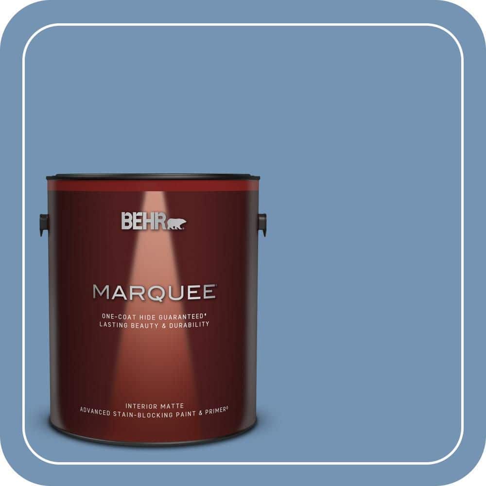 BEHR MARQUEE 1 gal. #580D-5 Ocean Ridge Matte Interior Paint & Primer