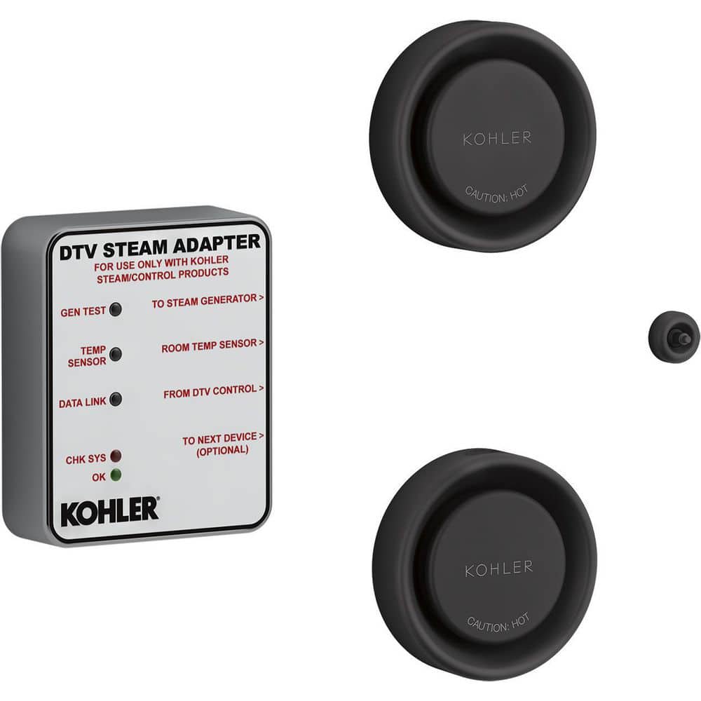 KOHLER Invigoration Series Tandem Steam Generator Control Kit with Aromatherapy Reservoir in Matte Black (1)
