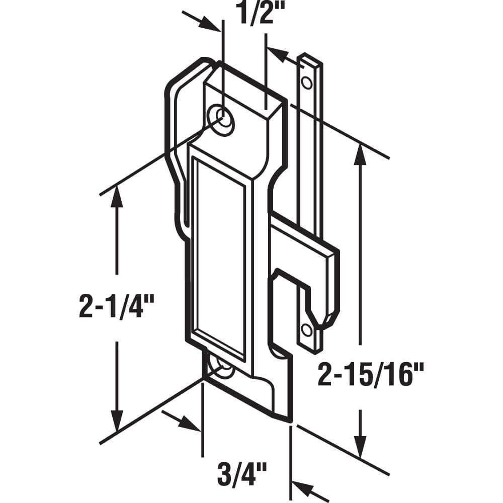 Prime-Line Diecast, White, Sliding Window Sash Lock (2)