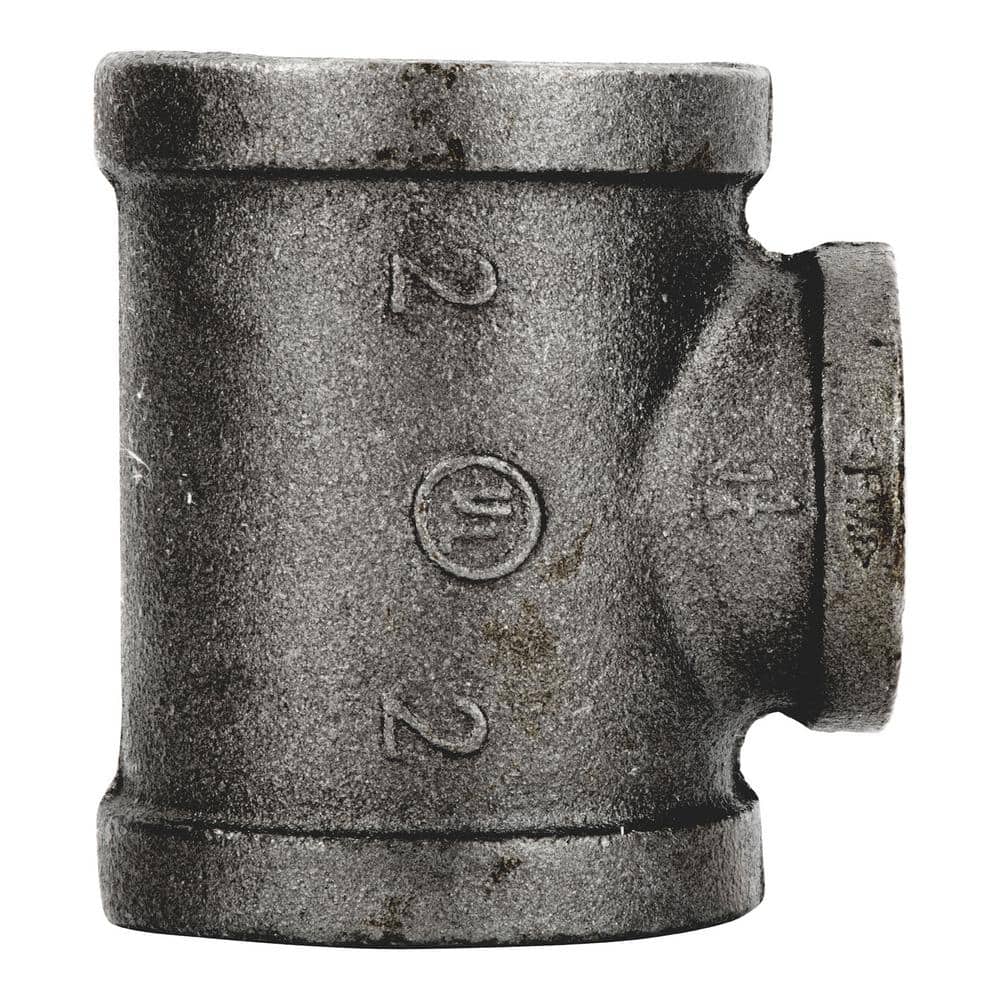 STZ 2 in. x 2 in. x 1-1/4 in. Black Iron Reducing Tee (1)
