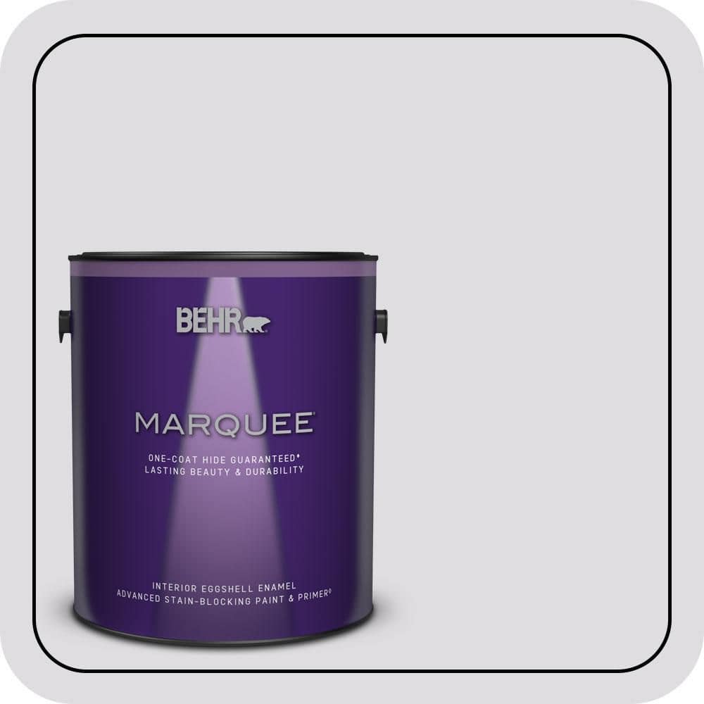 BEHR MARQUEE 1 gal. #660E-1 Lavender Lace Eggshell Enamel Interior Paint & Primer