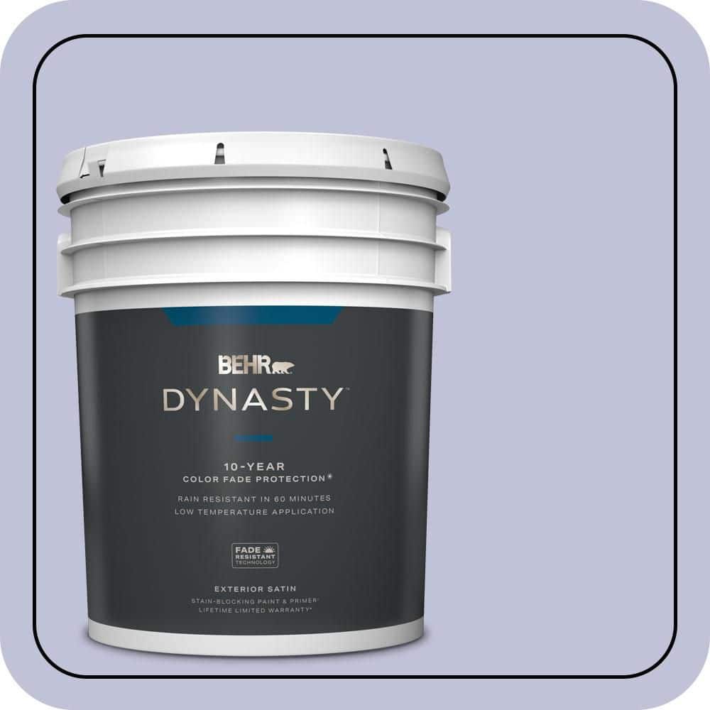BEHR DYNASTY 5 gal. #M550-3 Foxglove Satin Enamel Exterior Stain-Blocking Paint & Primer