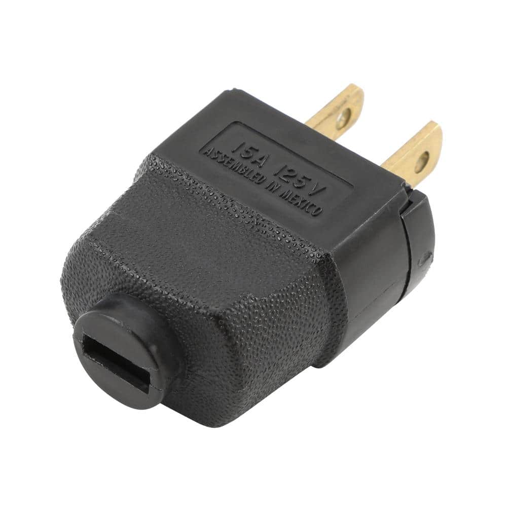 Leviton 15 Amp 125-Volt Light Duty Plug, Black 101-EP (3)