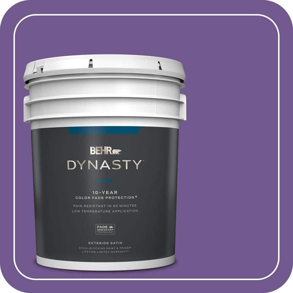 BEHR DYNASTY 5 gal. #P570-6 Classic Waltz Satin Enamel Exterior Stain-Blocking Paint & Primer