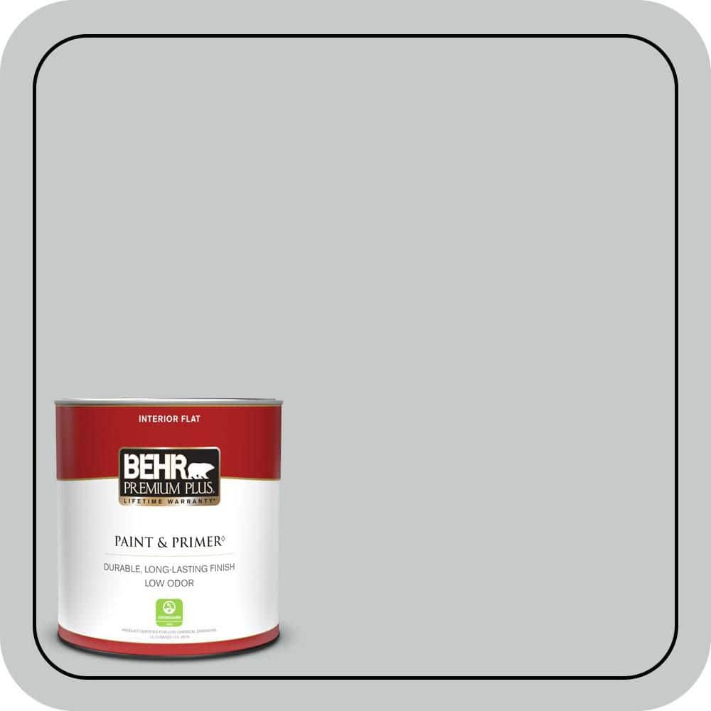 BEHR PREMIUM PLUS 1 qt. #PPU26-17 Fast as the Wind Flat Low Odor Interior Paint & Primer