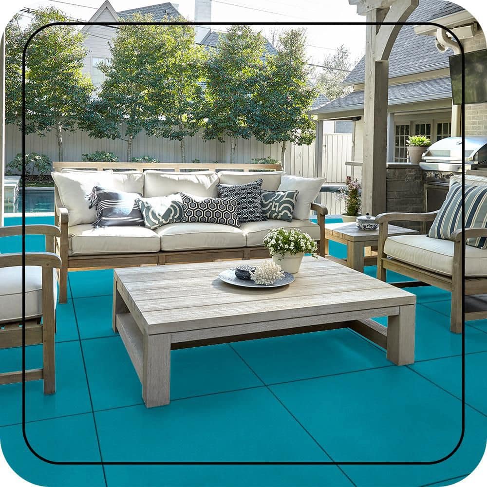 BEHR PREMIUM #M480-5A Textured Low-Lustre Enamel Interior/Exterior Porch and Patio Anti-Slip Floor Paint (3)
