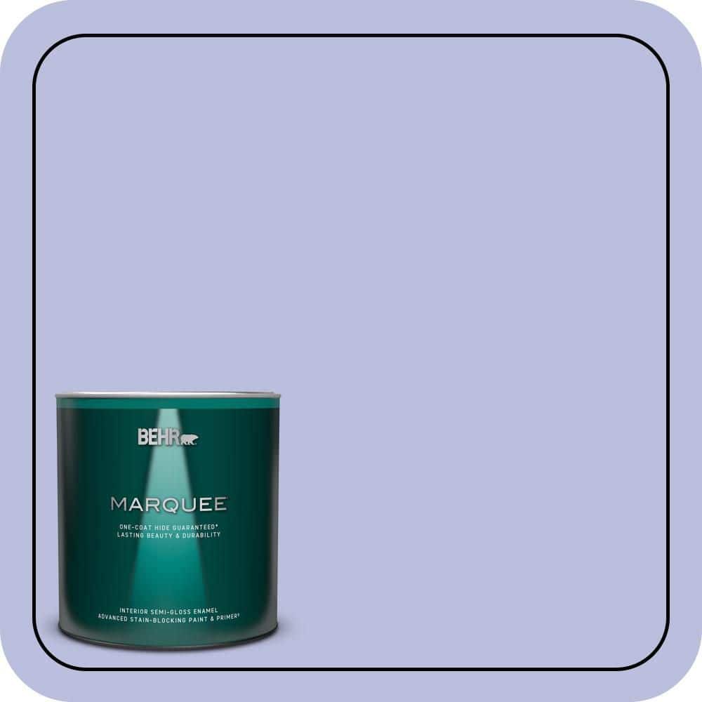 BEHR MARQUEE 1 qt. #620A-3 Rhapsody Lilac Semi-Gloss Enamel Interior Paint & Primer