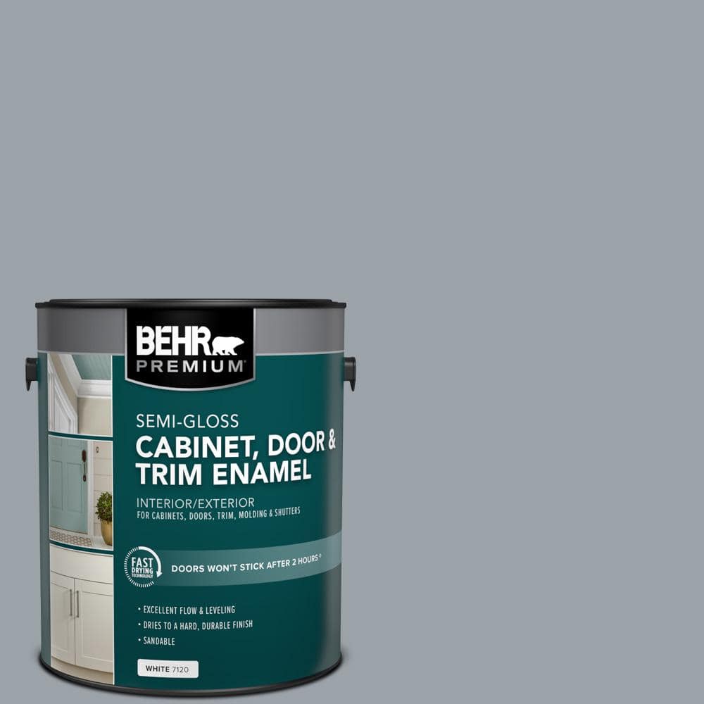 BEHR PREMIUM 1 gal. #MQ5-22 Rainmaster Semi-Gloss Enamel Interior/Exterior Cabinet, Door & Trim Paint (1)