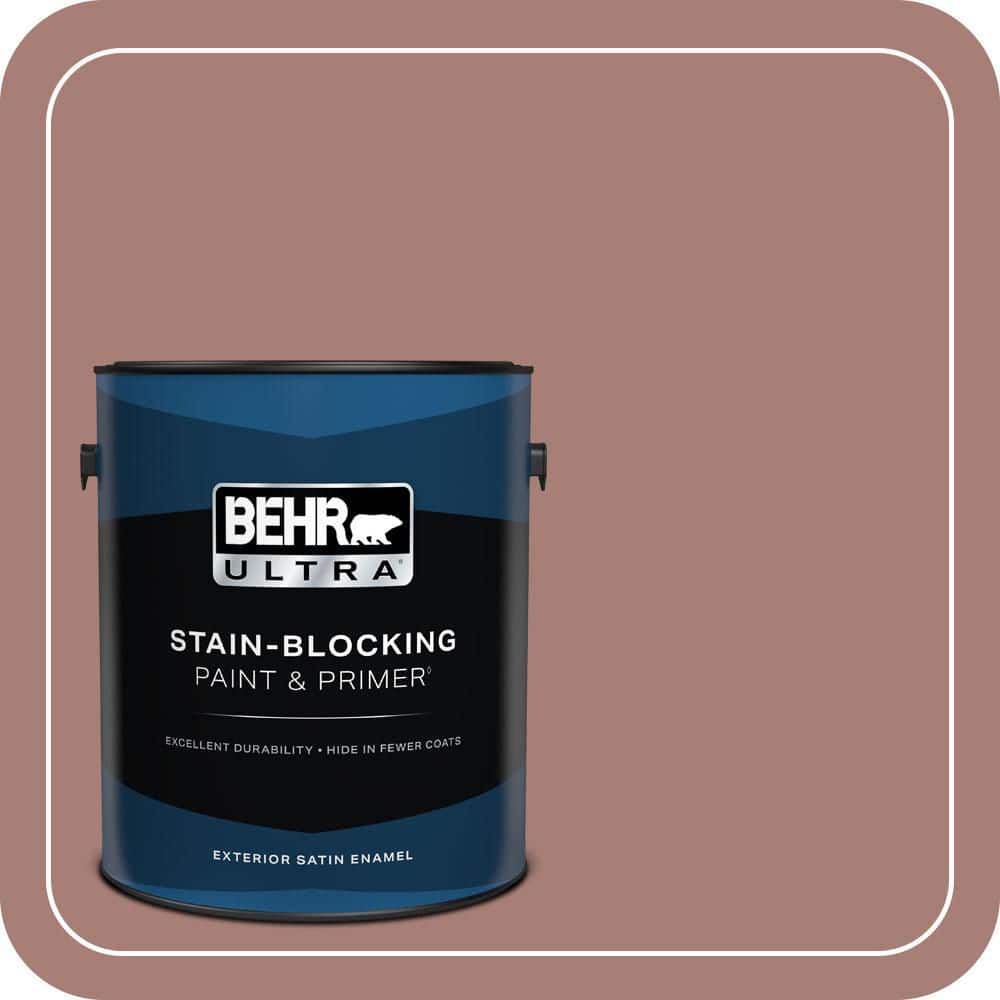 BEHR ULTRA 1 gal. #MQ1-52 Fresh Cedar Satin Enamel Exterior Paint & Primer
