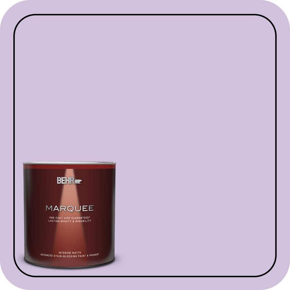 BEHR MARQUEE 1 qt. #650A-3 Fresh Heather Matte Interior Paint & Primer