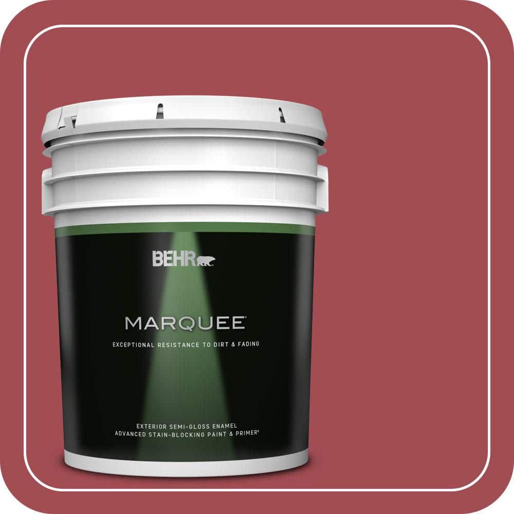BEHR MARQUEE 5 gal. #PPU1-07 Powder Room Semi-Gloss Enamel Exterior Paint & Primer