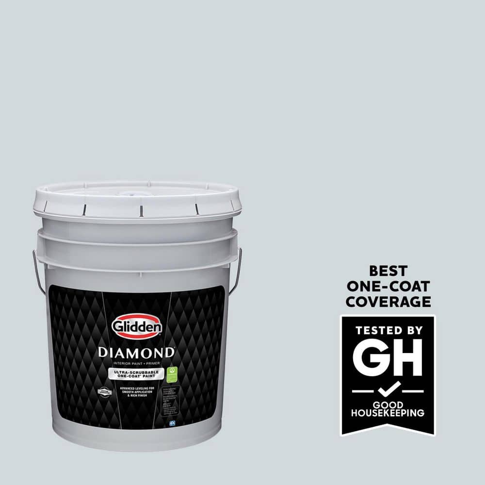 Glidden Diamond 5 gal. PPG1012-3 Tinsel Ultra-Flat Interior Paint with Primer