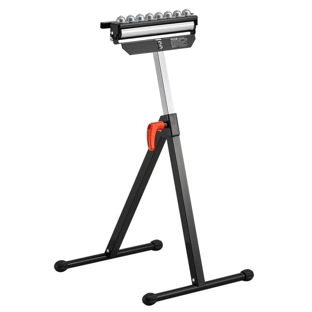 VEVOR Roller Stand 300 lbs. Load Capacity 27.4 in. x 16.93 in. Adjustable Height Folding Rolling Roller Stands
