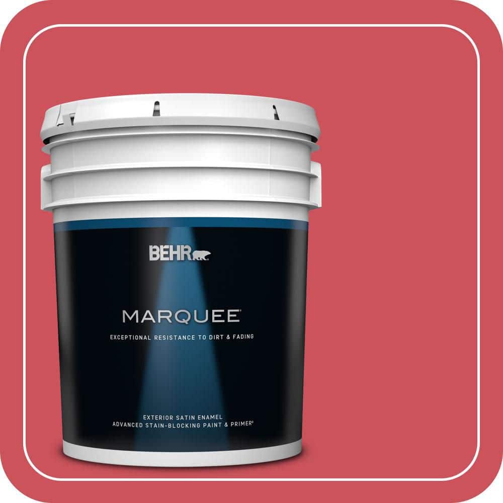 BEHR MARQUEE 5 gal. #T15-14 Super Hero Satin Enamel Exterior Paint & Primer