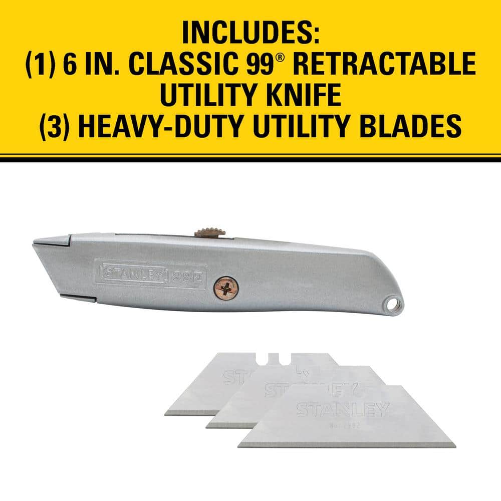Stanley 6 in. Classic Retractable Utility Knife (3)