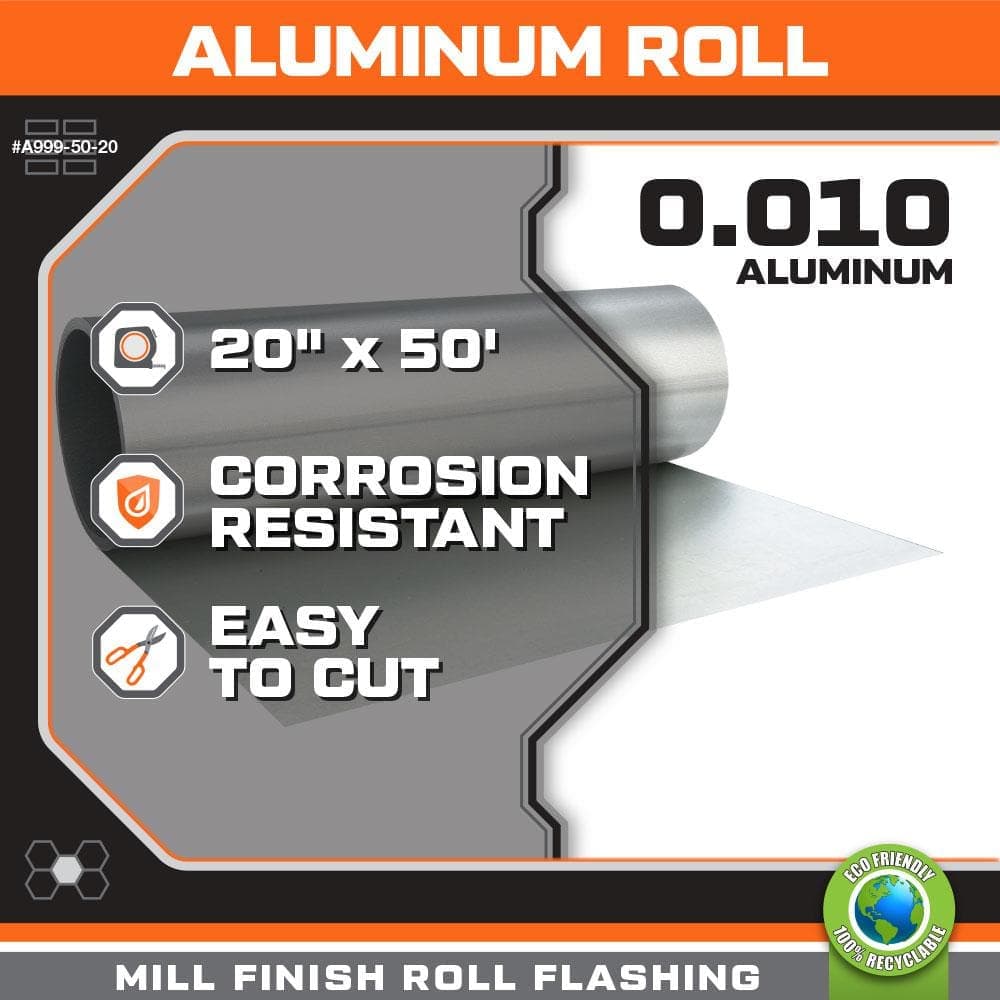 Gibraltar Building Products 20 in. x 50 ft. Aluminum Roll Valley Flashing (2)