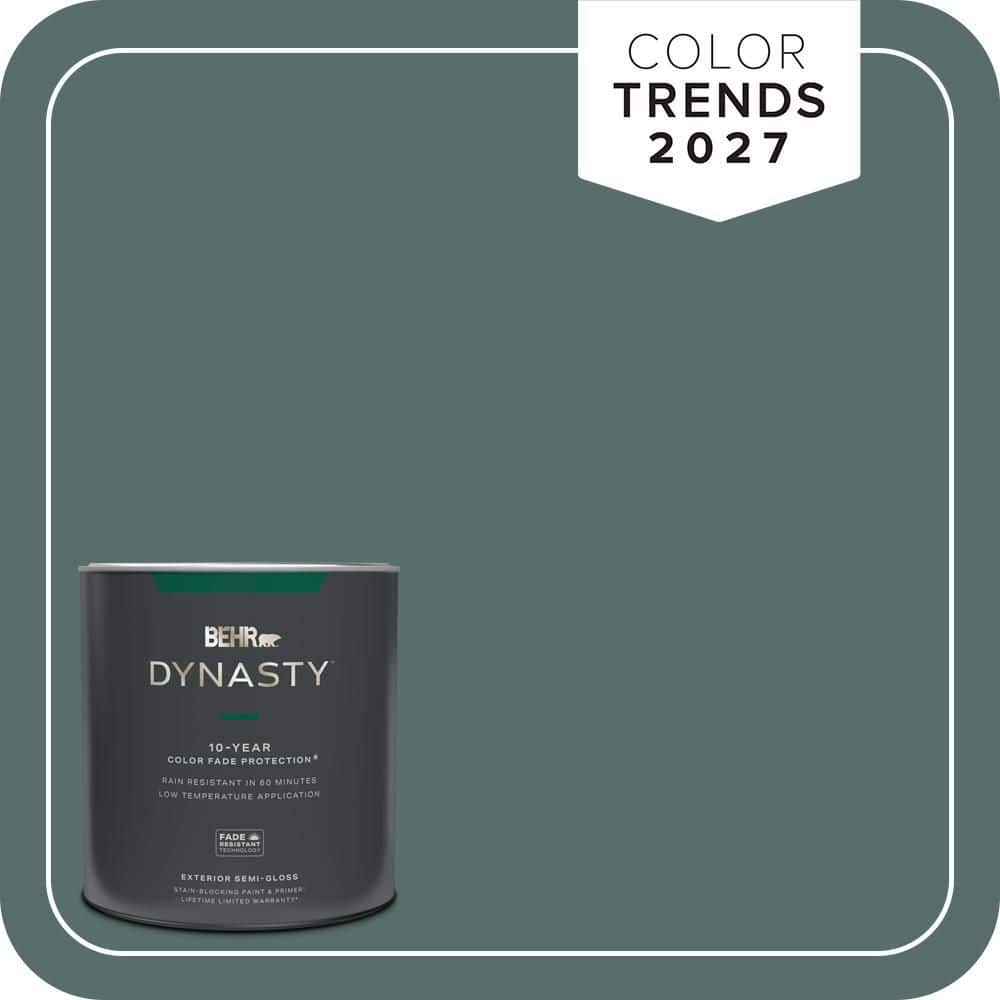 BEHR DYNASTY 1 qt. #N430-6A Hidden Gem Semi-Gloss Exterior Stain-Blocking Paint & Primer