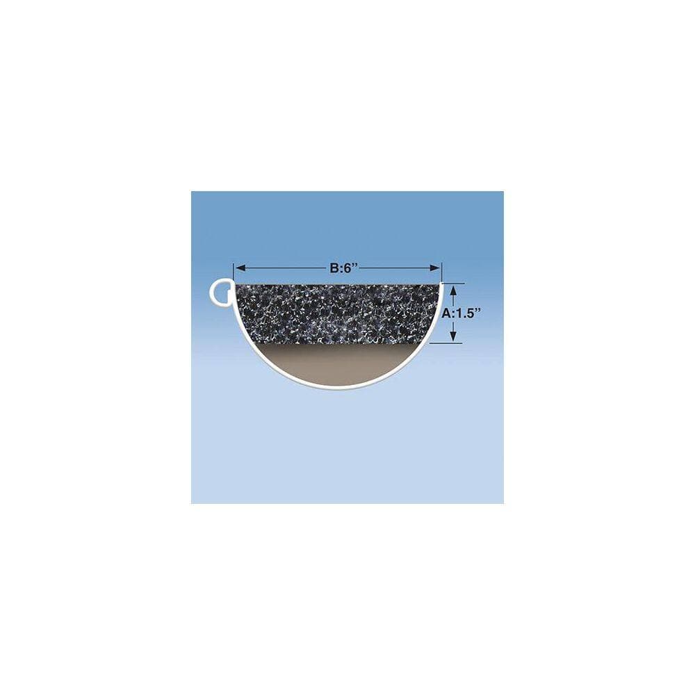 GutterFoam Pro 6 in. x 4 ft. Half Round Foam Gutter Filter Inserts (10-Pack) (2)