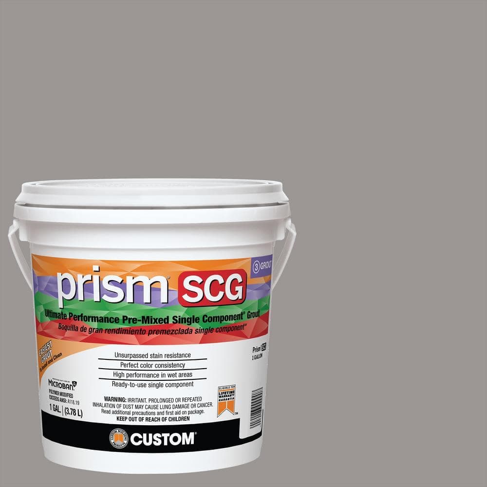 Custom Building Products Prism SCG #165 Delorean Gray 1 gal. Ultimate Performance Pre-Mixed Single Component Grout (2)