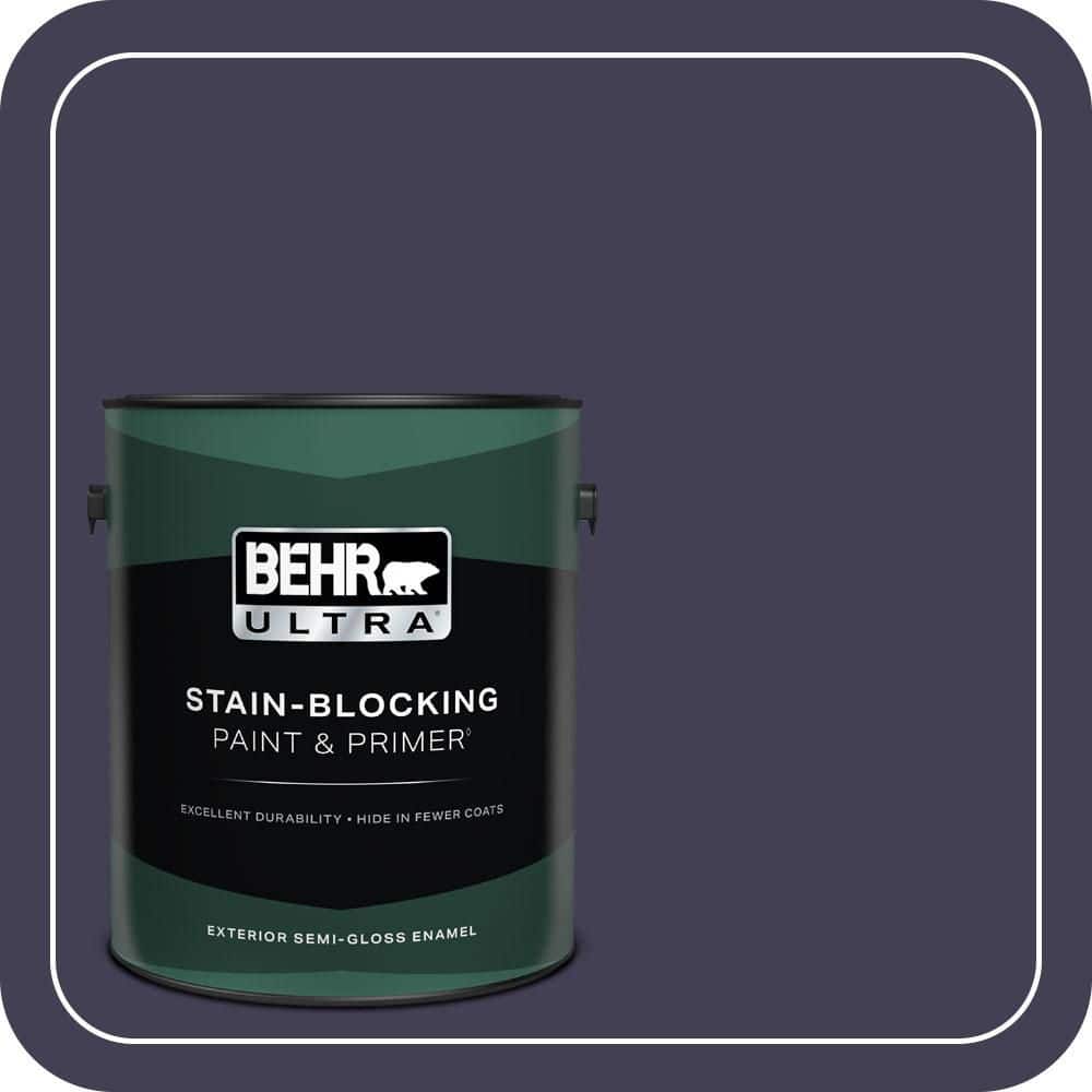 BEHR ULTRA 1 gal. #MQ5-39 Artistic License Semi-Gloss Enamel Exterior Paint & Primer