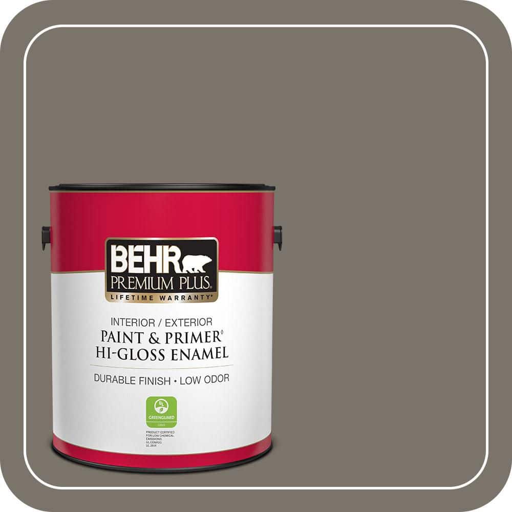 BEHR PREMIUM PLUS 1 gal. #MQ2-58 Unpredictable Hue Hi-Gloss Enamel Interior/Exterior Paint & Primer