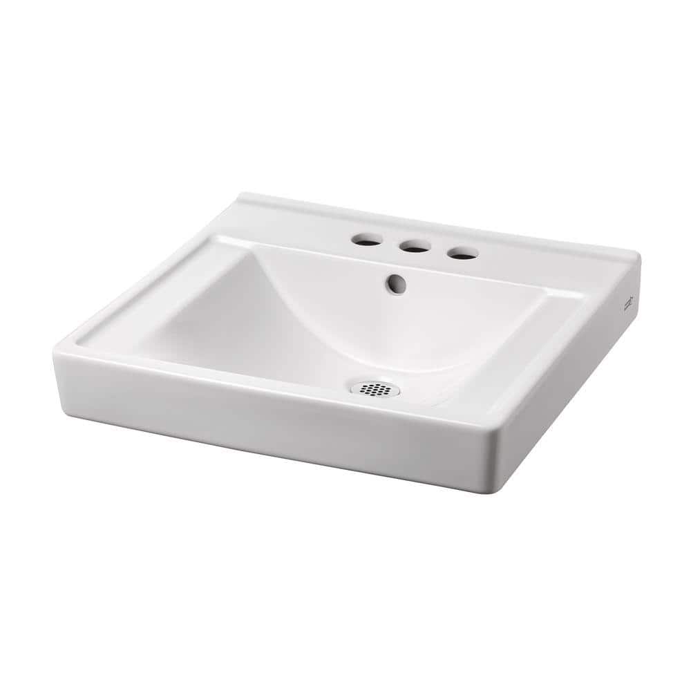 American Standard Decorum 20 in. x 18.25 in. Wall Mounted Bathroom Sink in White Vitreous China (3)