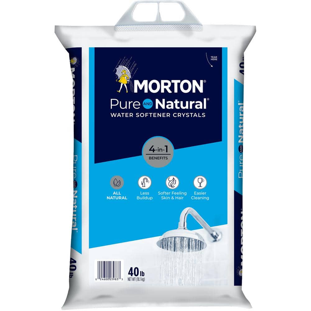 Morton Salt Pure and Natural 40 lbs. Solar Water Softener Salt Crystals