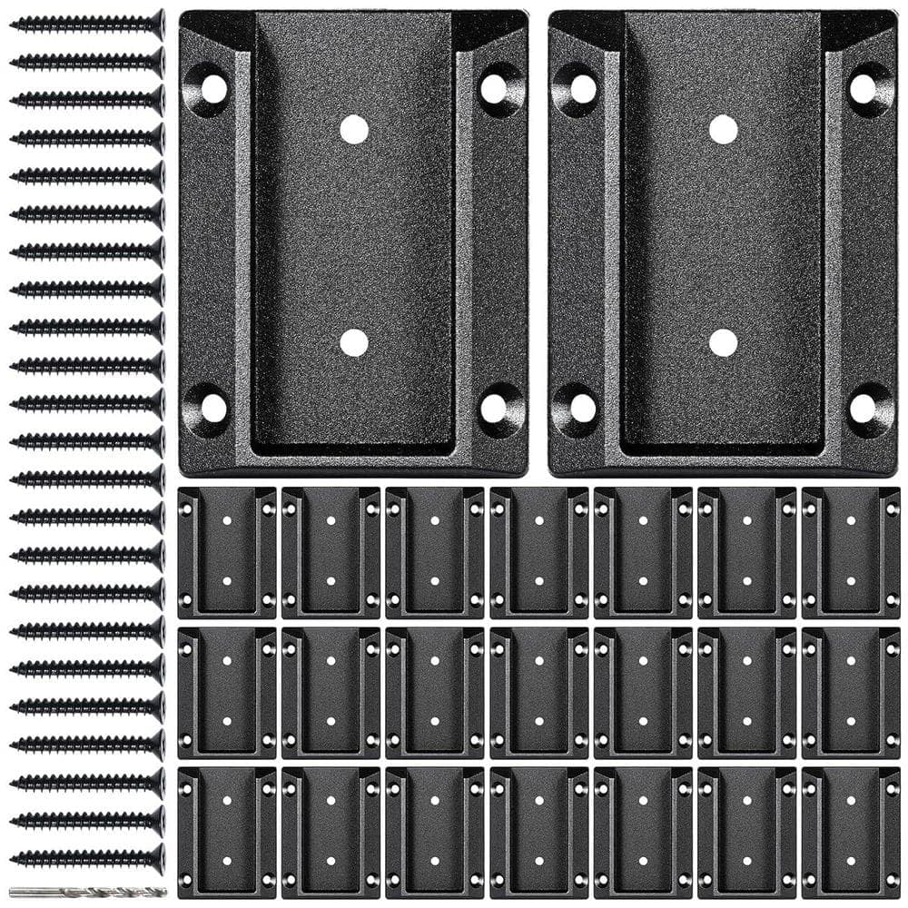 Afoxsos 24-Pack ADC-12 Aluminum Alloy Deck Railing Brackets Connectors for Wooden Posts to Handrail Black (1)