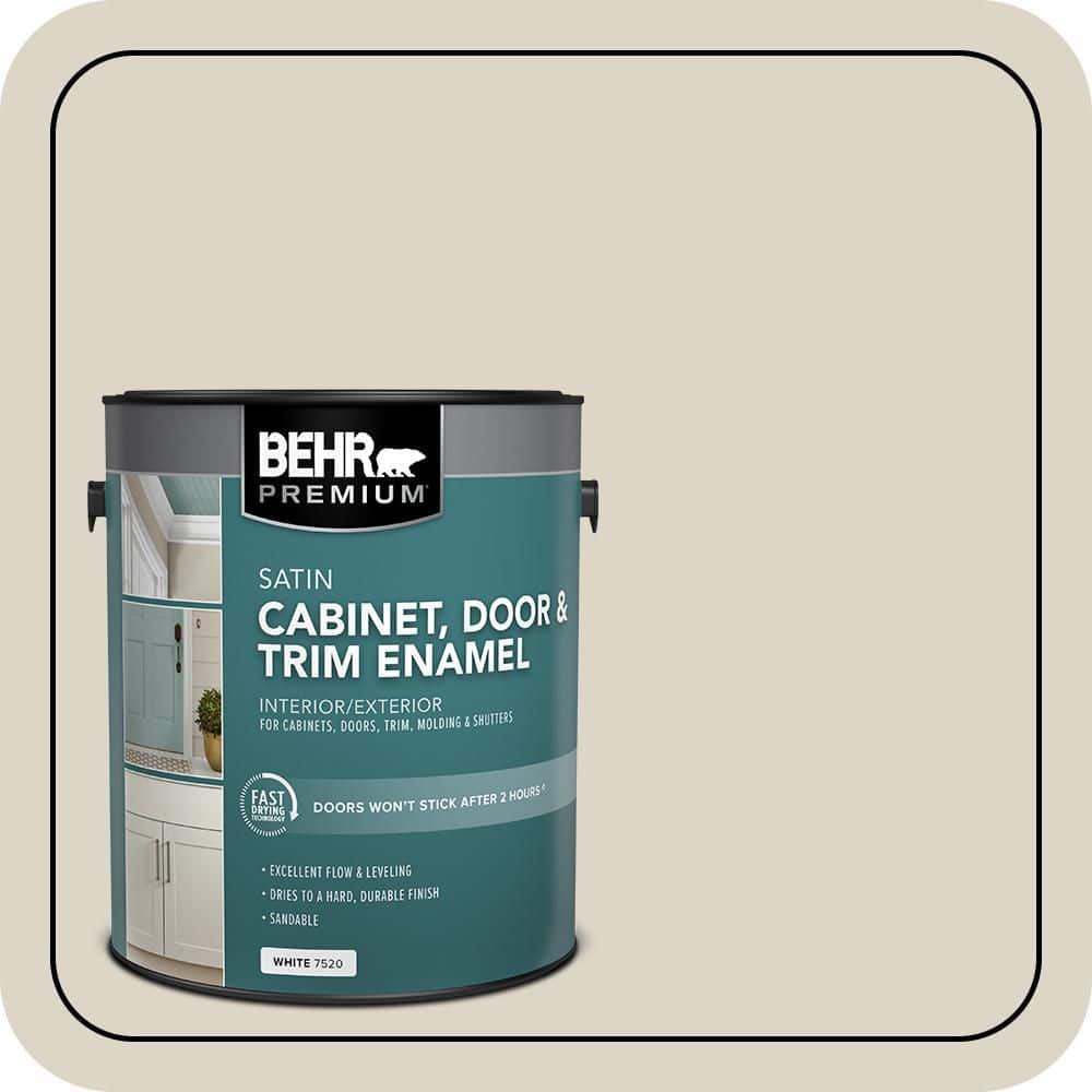 BEHR PREMIUM 1 gal. #N310-2 Arid Landscape Satin Enamel Interior/Exterior Cabinet, Door & Trim Paint