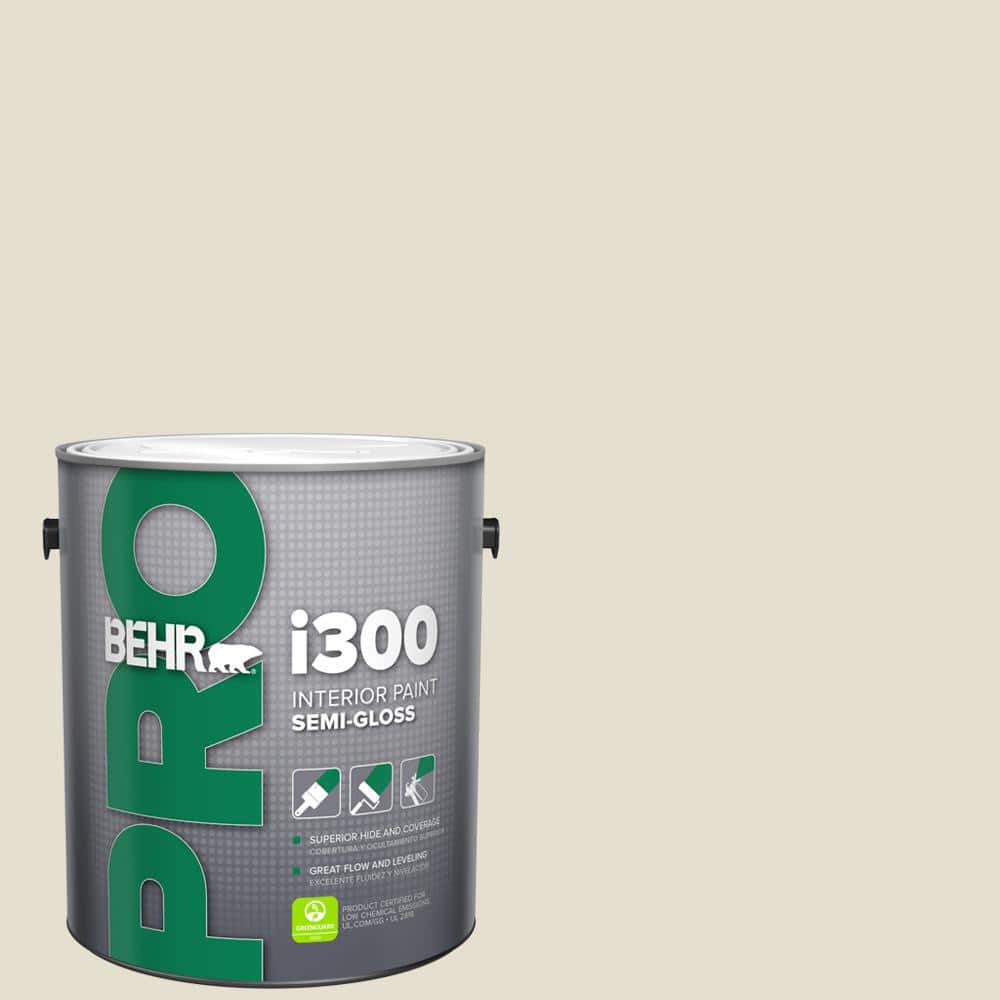 BEHR PRO 1 gal. #GR-W12 Confident White Semi-Gloss Interior Paint