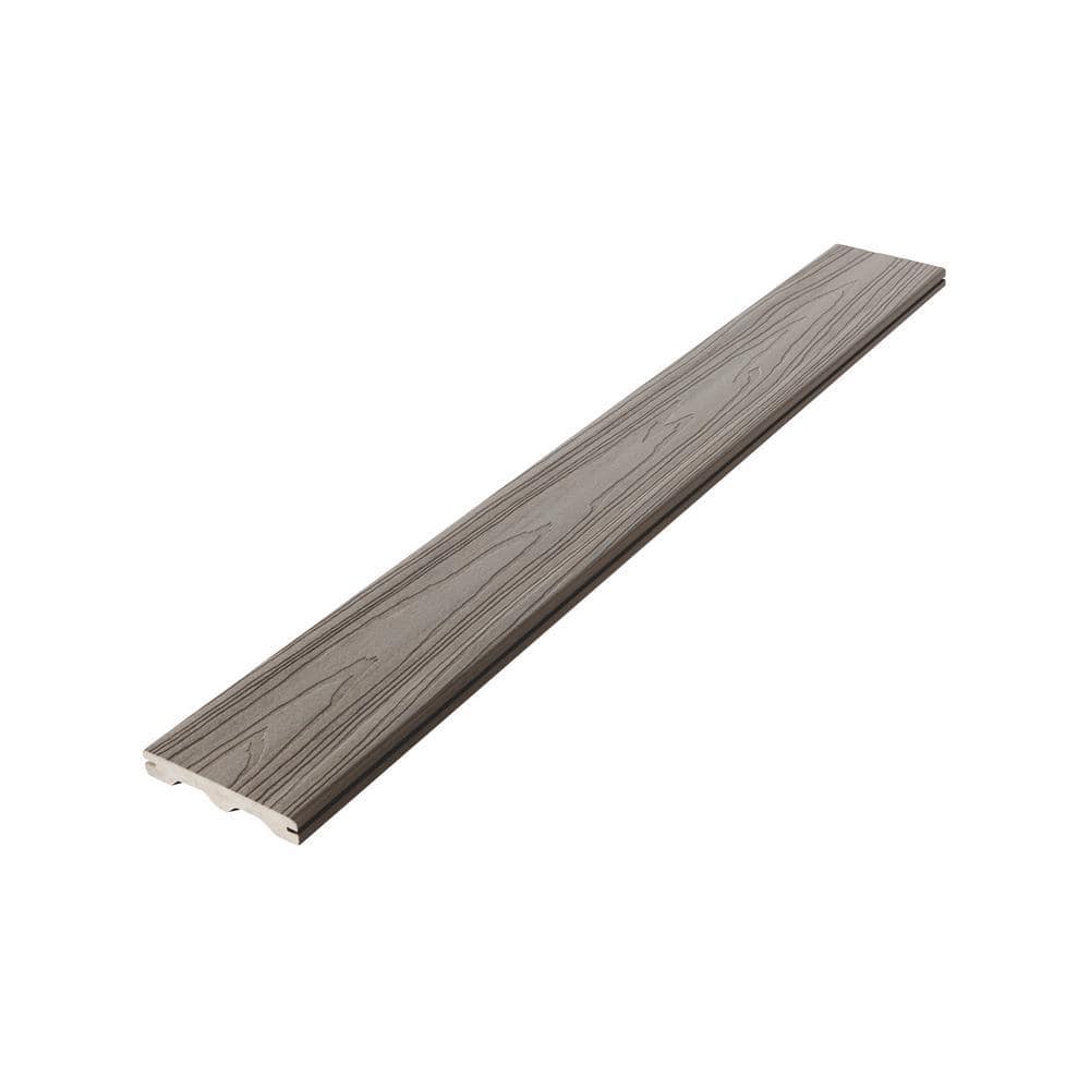 Fiberon ArmorGuard 1 in. x 6 in. x 20 ft. Coastal Gray Grooved Edge Capped Composite Deck Board