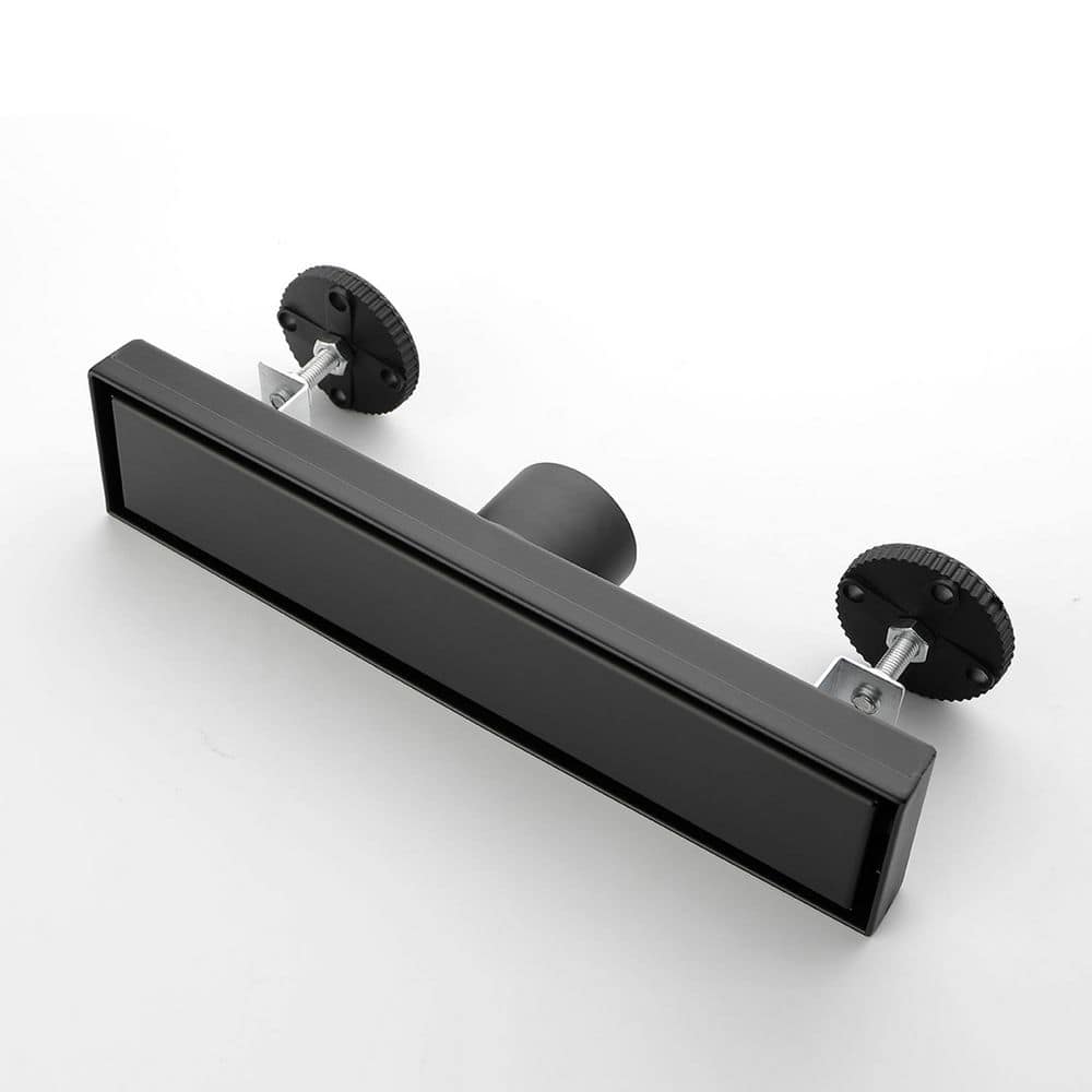 Satico 12 in. Linear Shower Drain with Leveling Feet in Matte Black (2)