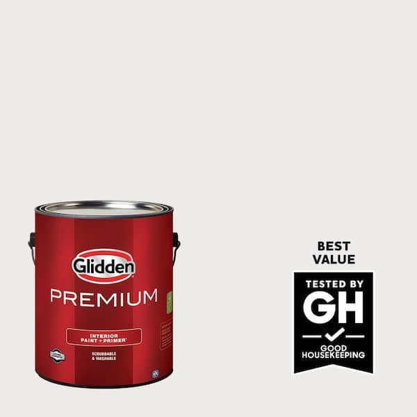 Glidden Premium 1 gal. Silver Feather PPG1002-1 Semi-Gloss Interior Latex Paint (2)