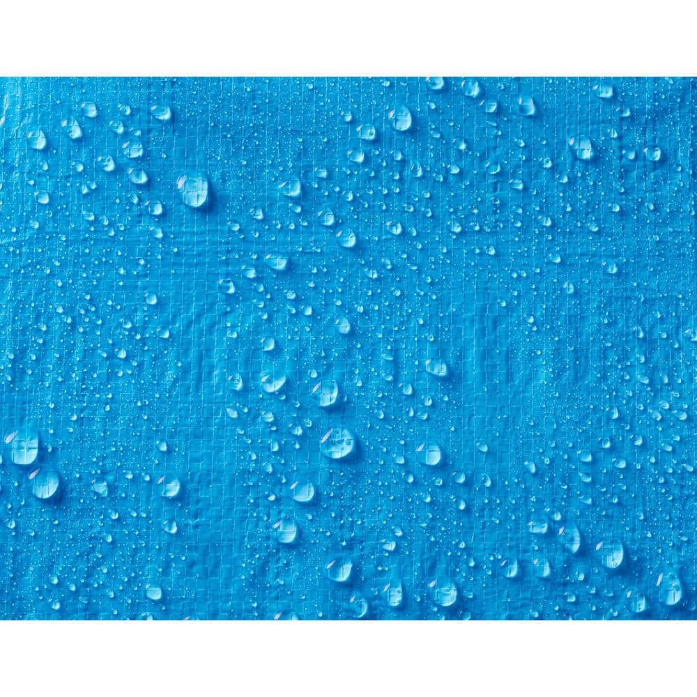 Unbranded 12 ft. x 20 ft. Blue Light Duty Tarp (4)