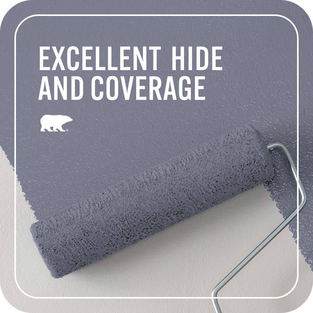 BEHR PREMIUM PLUS #620F-5 Majestic Mount Flat Interior/Exterior Paint & Primer Color Sample (4)